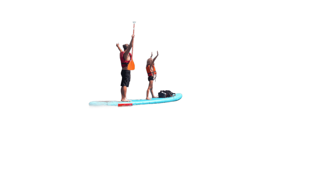 fond transparent paddle